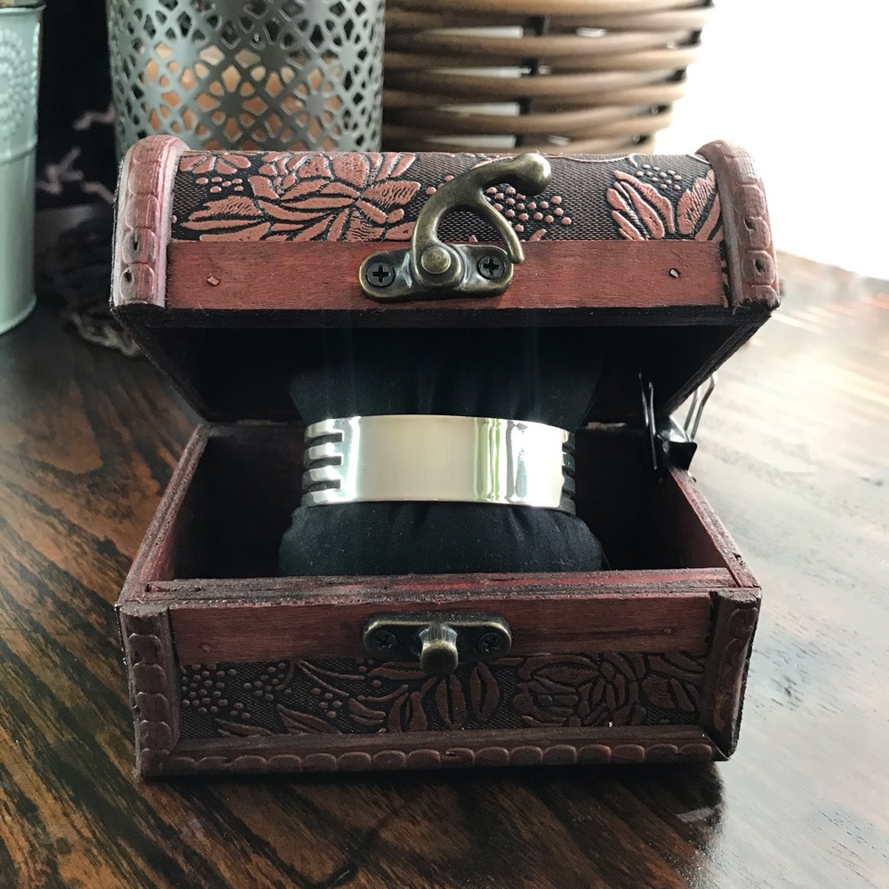 Personalize Silver Adjustable Cuff Bracelet - image 3